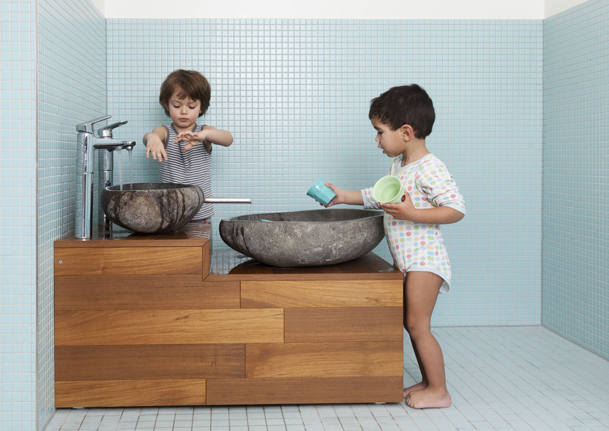 baukind | PME Kita HafenCity â Badezimmer 3 baukind â PME Daycare Centre Company Kids HafenCity Hamburg â Kids bathroom