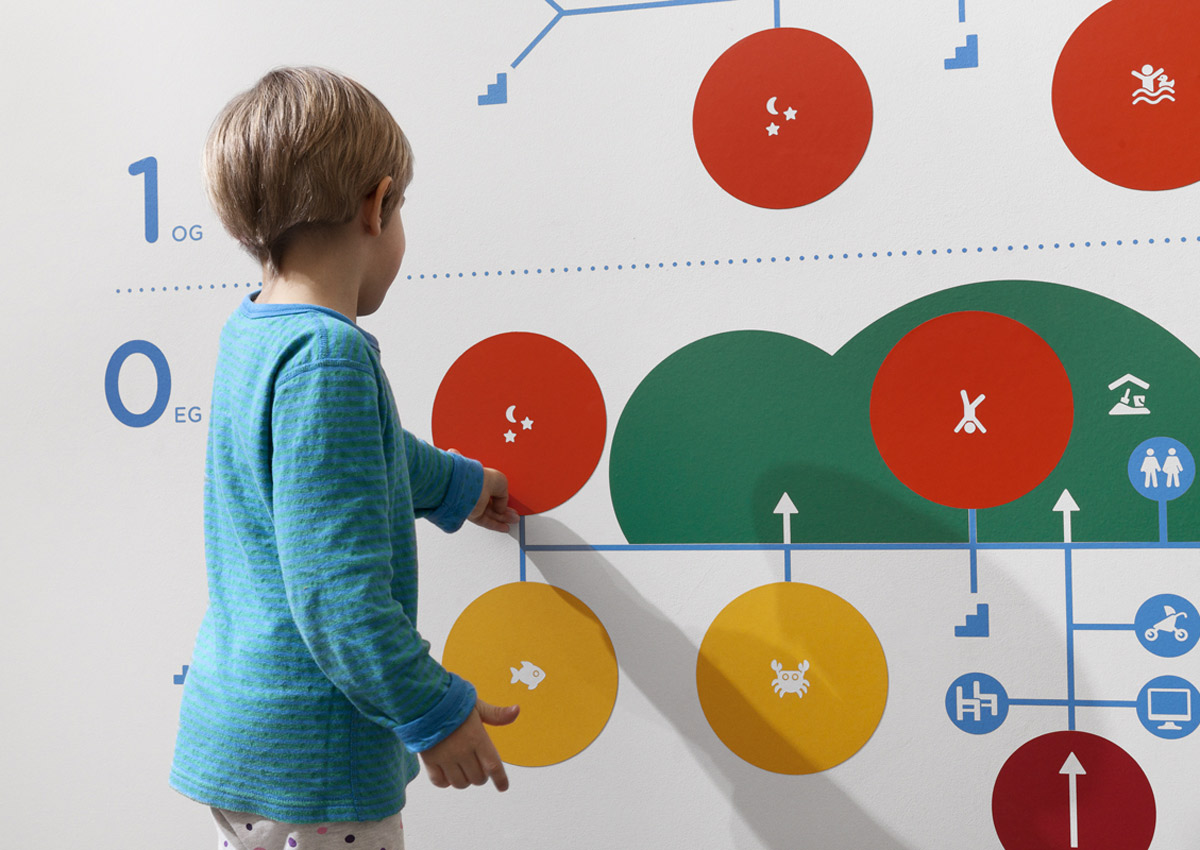 baukind | PME Kita HafenCity â Leitsystem 3 baukind â PME Daycare Centre Company Kids HafenCity Hamburg â Guiding system